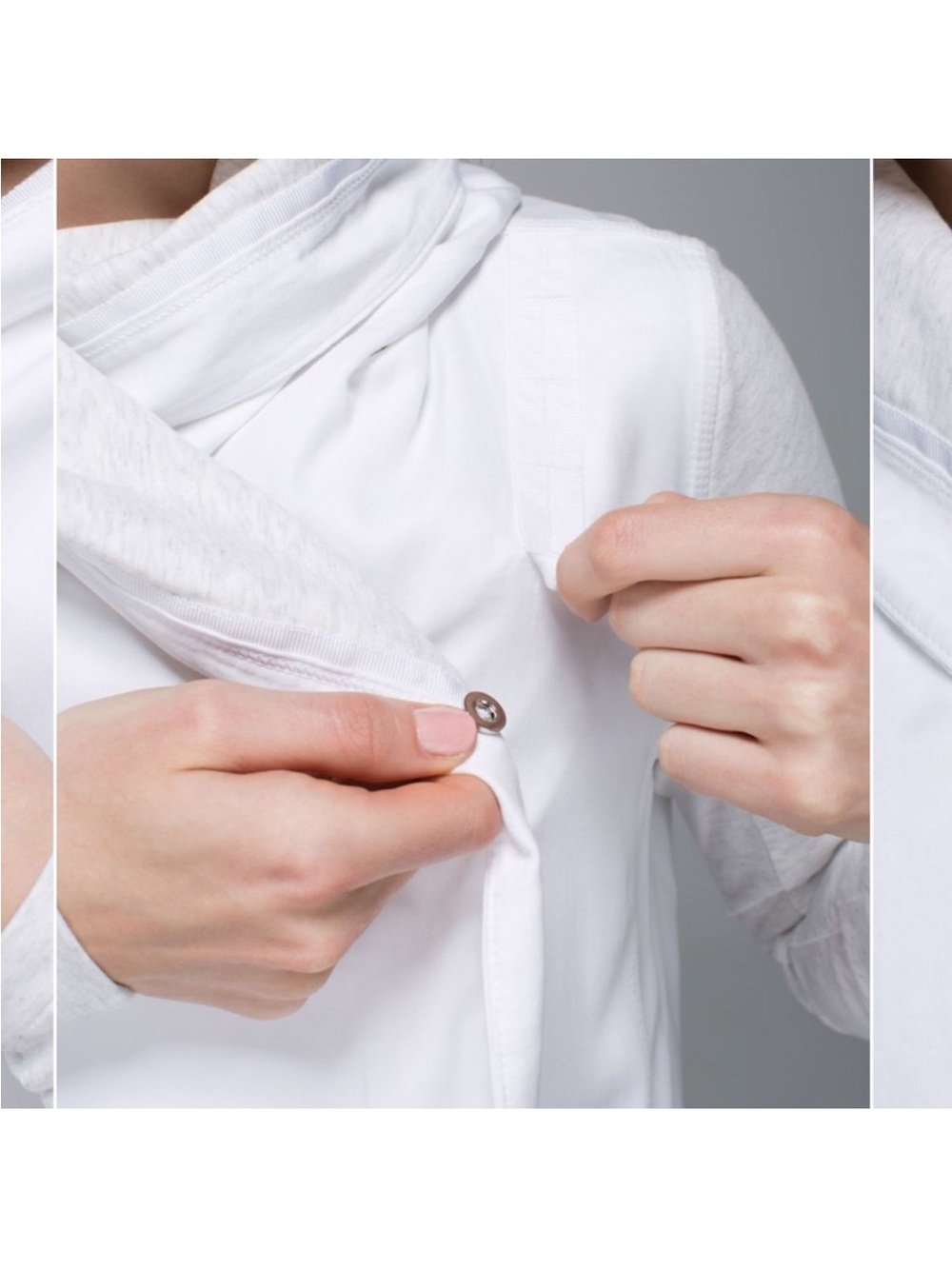 Lululemon Blissed Out Wrap Cardigan White / Heathered White size 4 - Picture 7 of 16